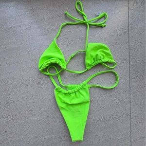 Neon Green Bikini Set